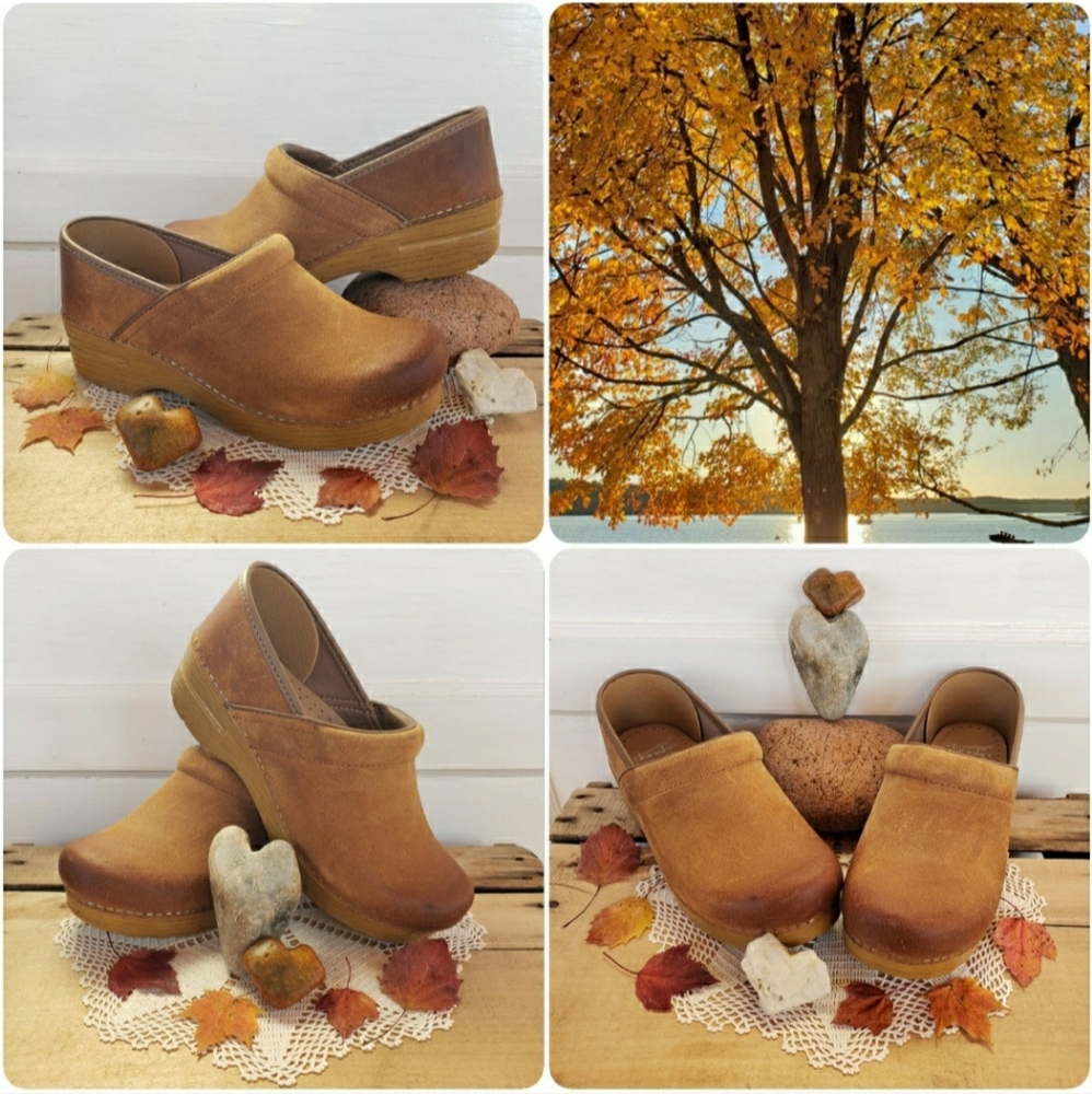 🌻Reserved for Amanda🌻Beeswax Suede Dansko Honey Clog Boho Cottagecore Prairie♡ - Picture 3 of 14